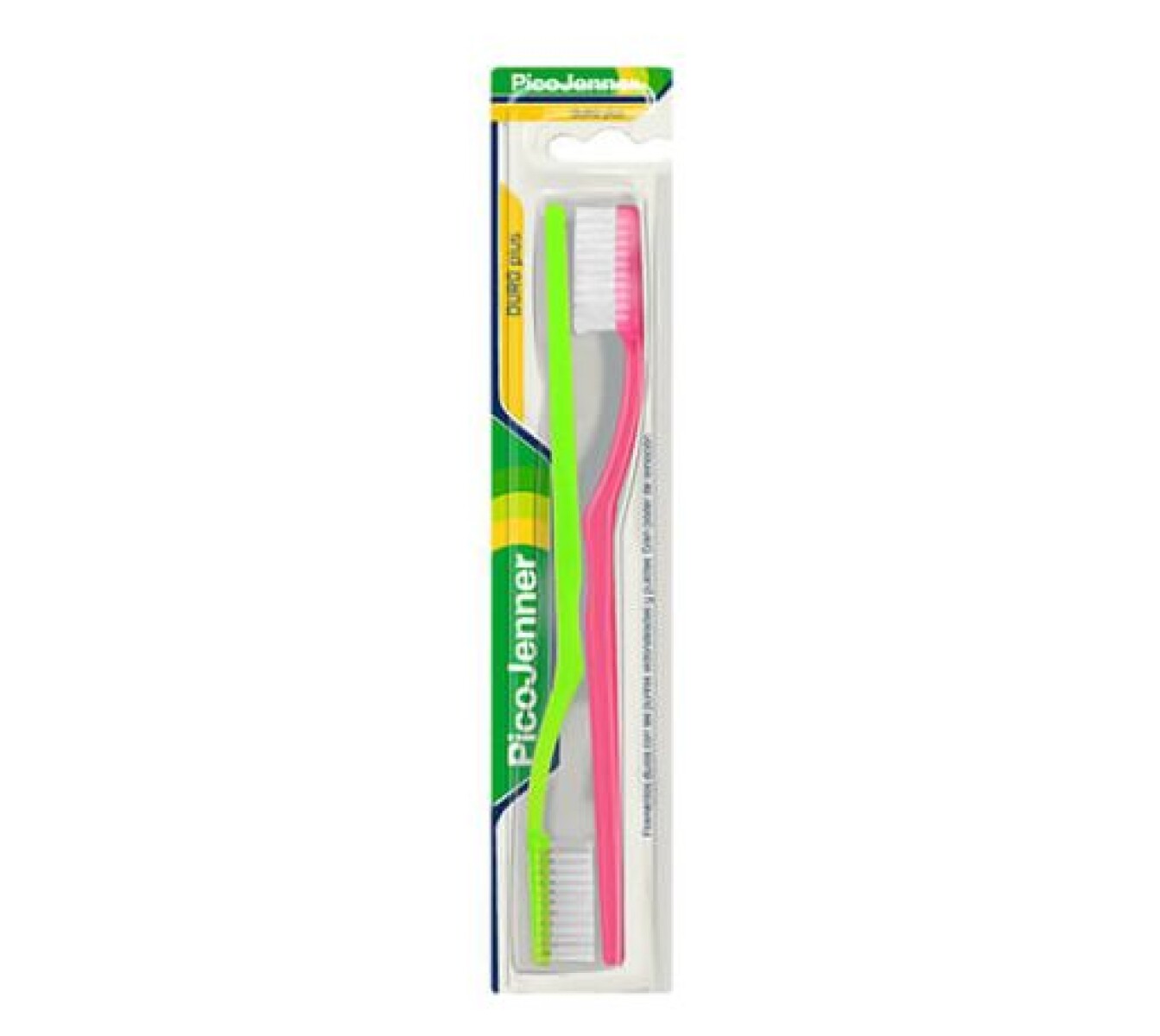 Cepillo de Dientes Pico Jenner Duro Plus 2 Unidades – Limpieza Profunda y Encías Saludables
