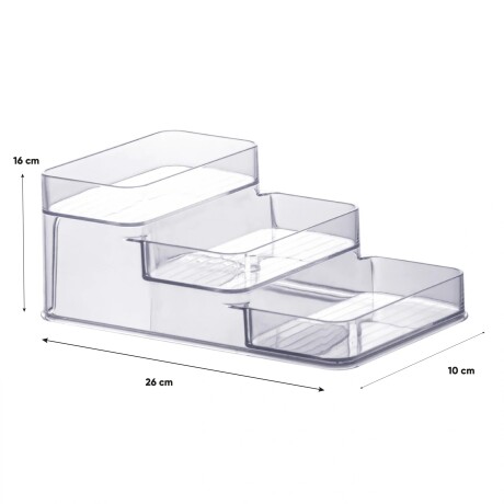Caja organizadora acrílico multiuso medidas 26X16X10 CM Sc