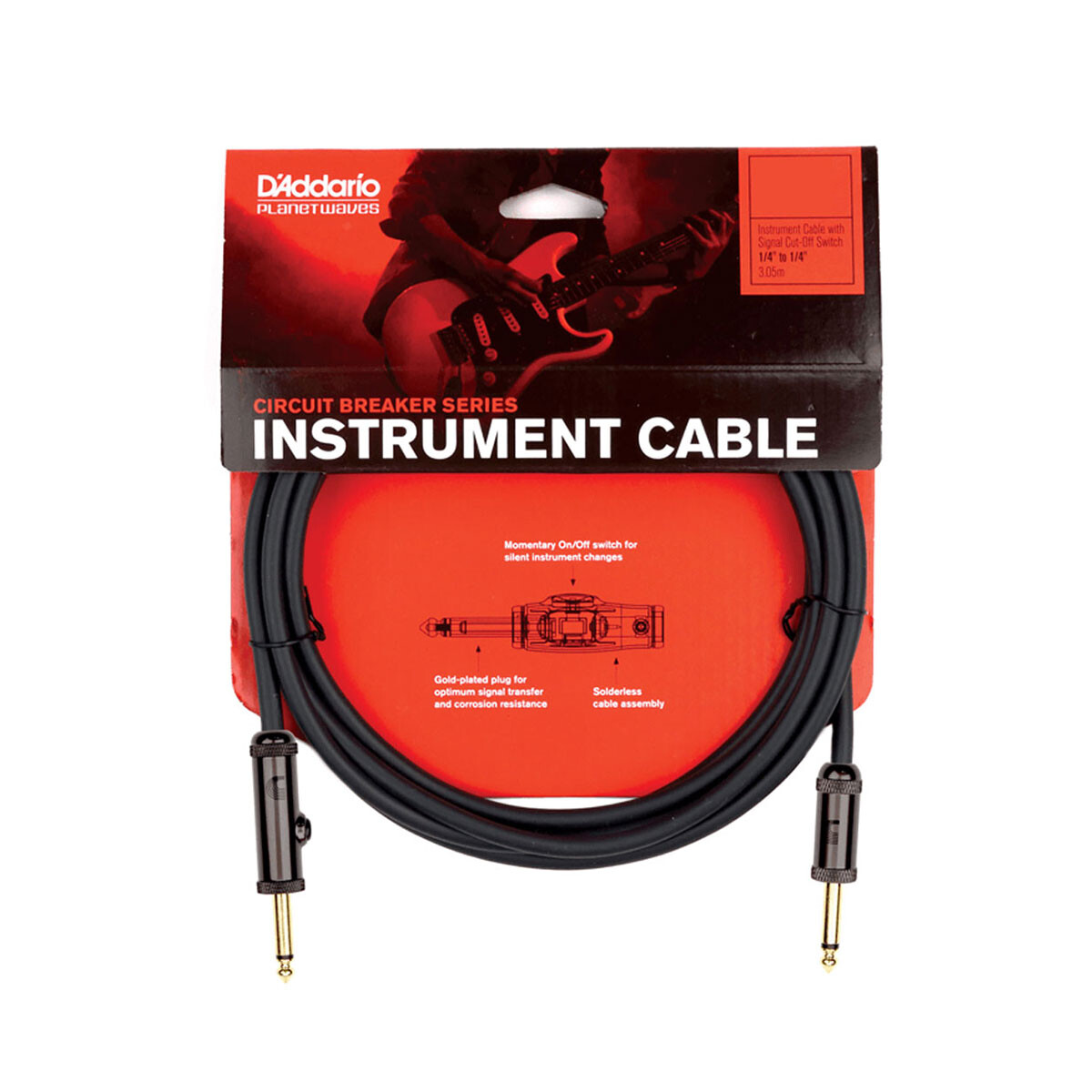 Cable guitarra Daddario PWAG15 CIRCUIT BREAK 15FT 