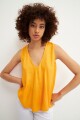 Blusa escote en V mango