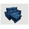 Sofá Extensible 3 Cuerpos Luxemburgo Reclinable Azul Sofá Extensible 3 Cuerpos Luxemburgo Reclinable Azul