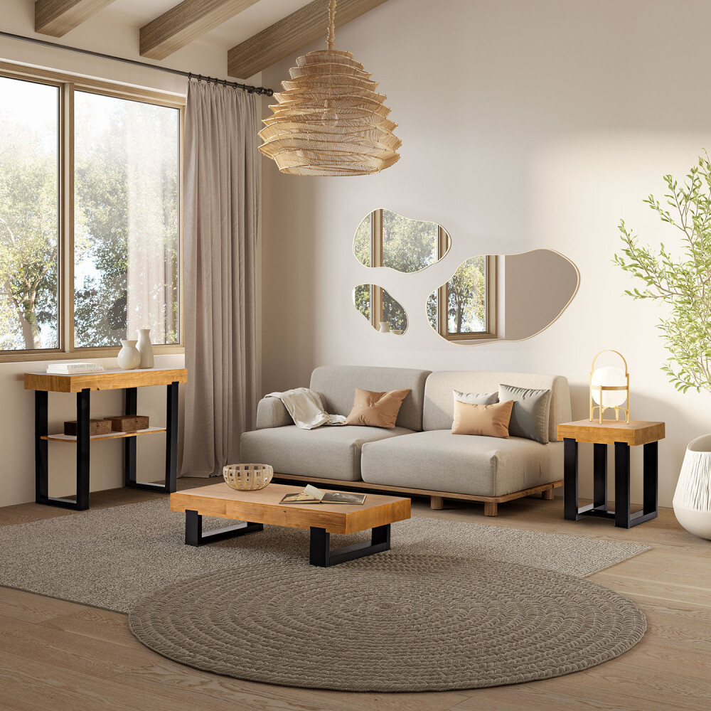 Mesa lateral - Tapa en madera maciza Mesa lateral - Tapa en madera maciza