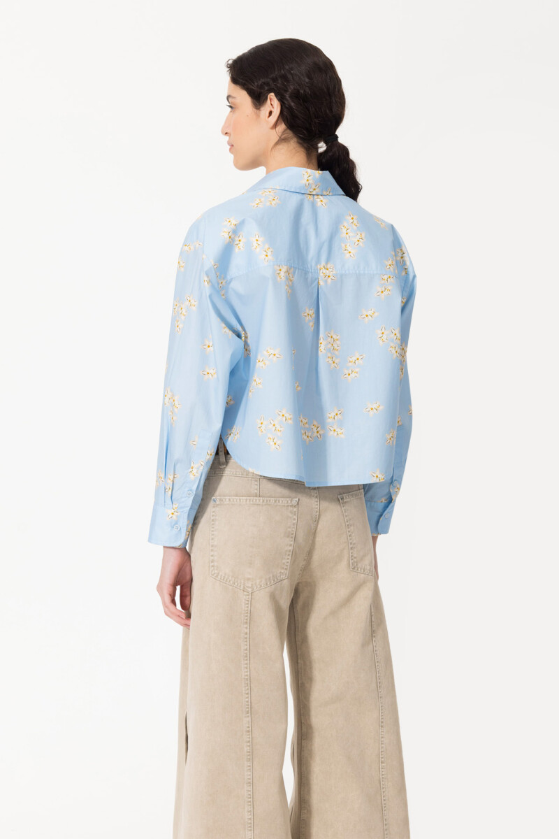 CAMISA GARDEN Celeste