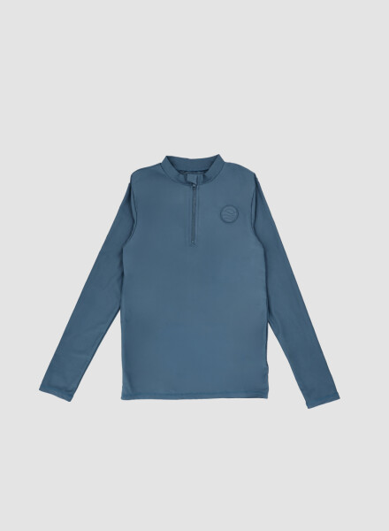 TSHIRT ZIPPER GRIS