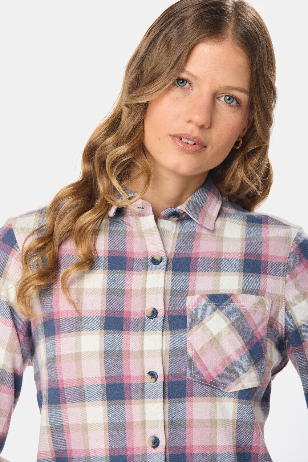 CAMISA DE VIYELA Rosado