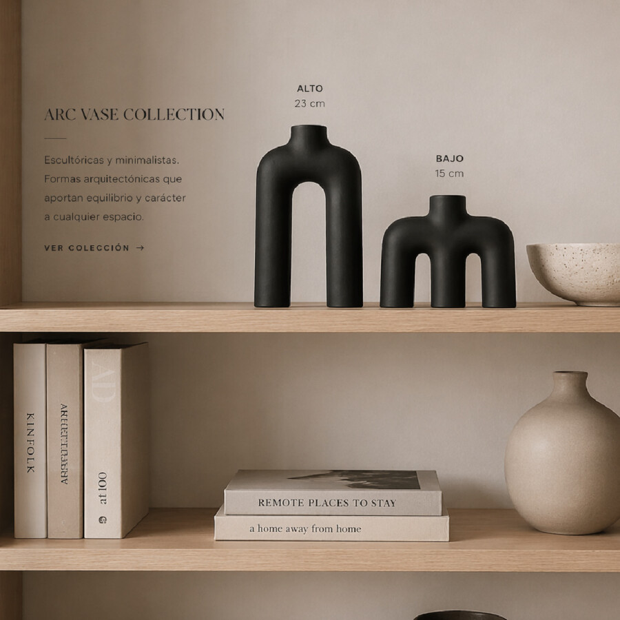 Jarrón Deco Milo Black