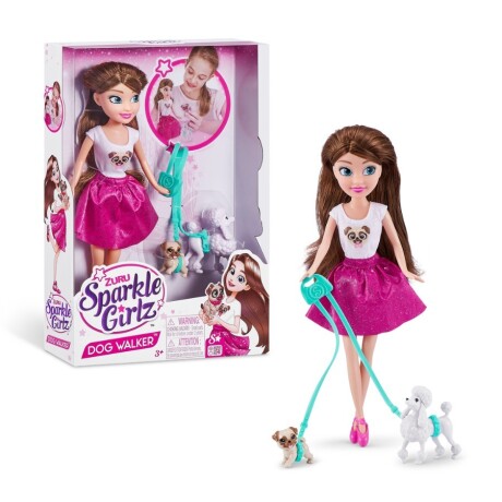 Set Figura Sparkle Girlz Dolls Lifestyle Mascotas 001