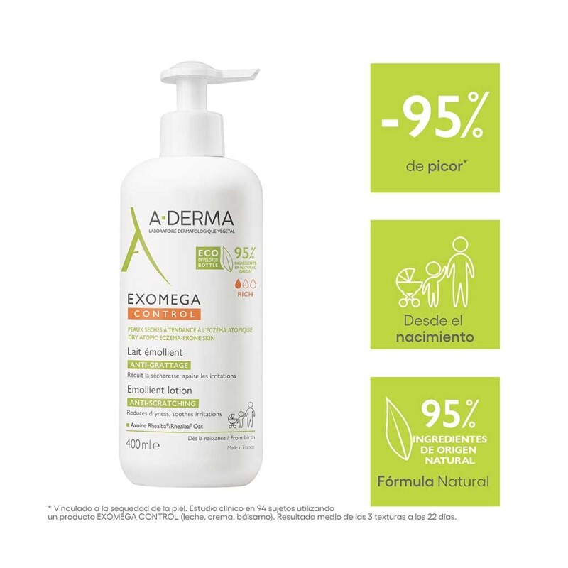 Aderma Exomega Leche 400 Ml. Aderma Exomega Leche 400 Ml.