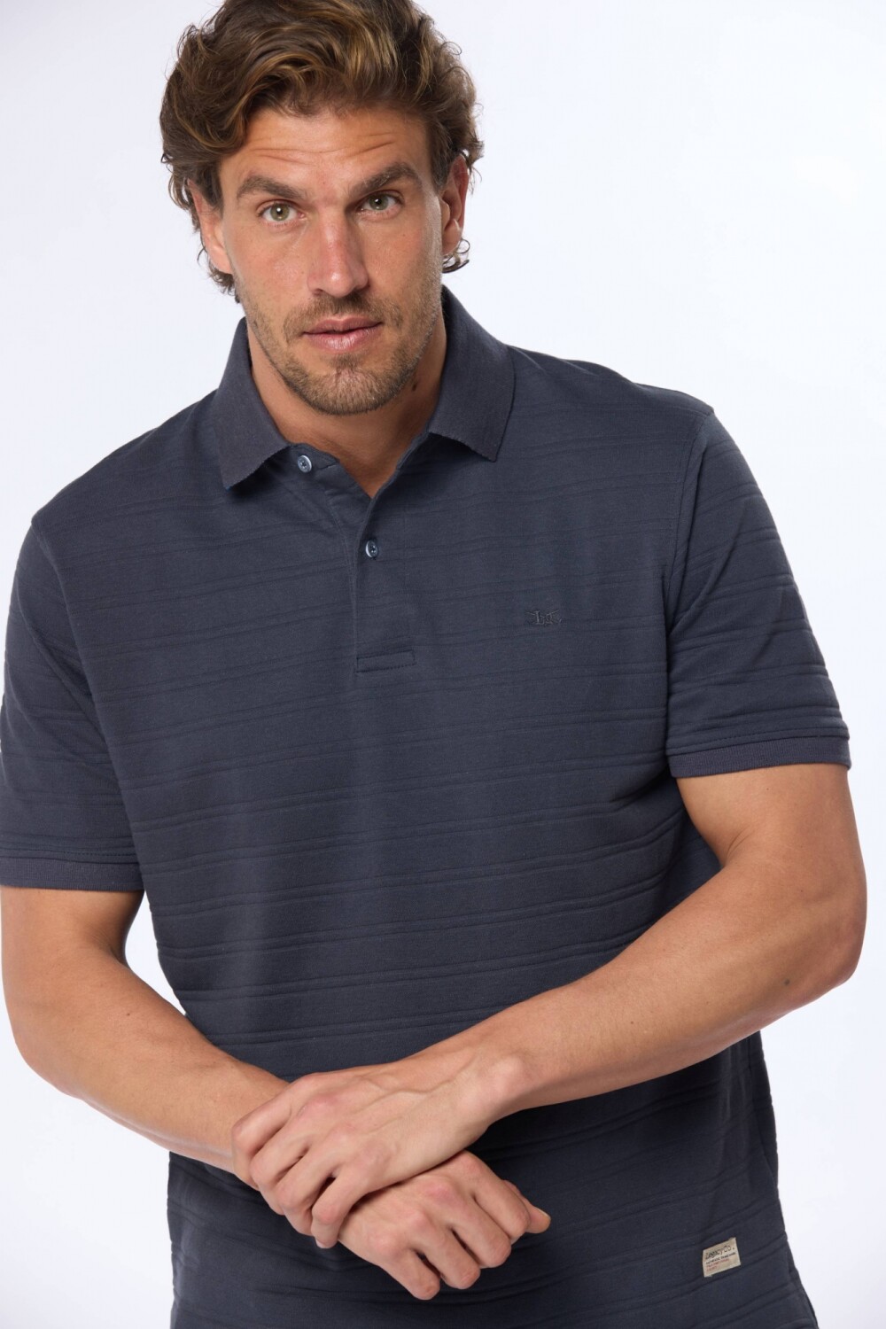 REMERA POLO LISA Azul