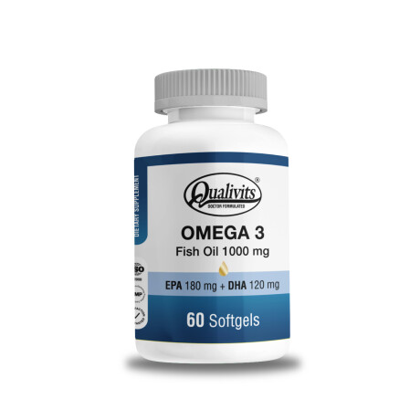 Qualivits Omega 3 - Fish Oil 1000 mg 60 Soft. Qualivits Omega 3 - Fish Oil 1000 mg 60 Soft.