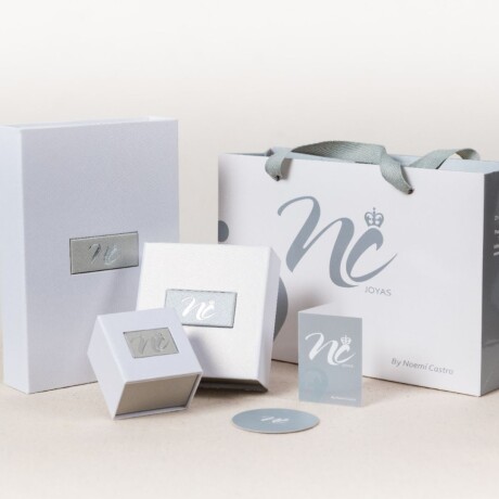 Anillo Positano White - Plata y Oro Anillo Positano White - Plata y Oro