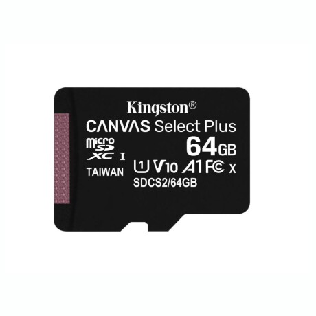 Tarjeta De Memoria Micro SD KINGSTON 64GB CL10 100MB/S Con Adaptador Tarjeta De Memoria Micro SD KINGSTON 64GB CL10 100MB/S Con Adaptador
