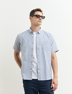 012676 CAMISA HARRY Azul Osc/bla