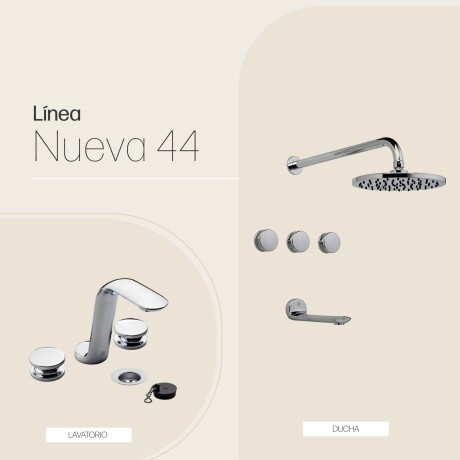 JUEGO DE GRIFERIA INCLUYE LAVATORIO DE MESADA Y DUCHA CROMO