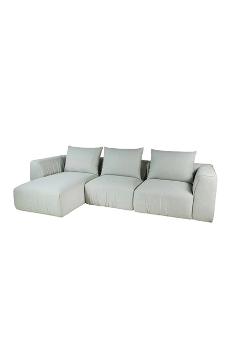 CORSO SOFA CORSO CHAISE LONGUE IZQUIERDO 296X105X80CM TELA GRIS CLARO