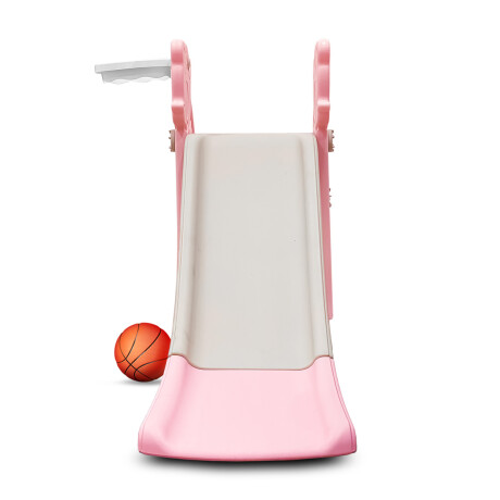 Tobogán Infantil Con Aro De Baloncesto Varios Colores Rosa