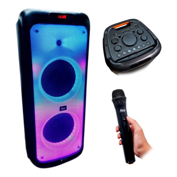 Parlante Caja Activa Bt Radio Usb Rgb Microfono Aek Parlante Caja Activa Bt Radio Usb Rgb Microfono Aek