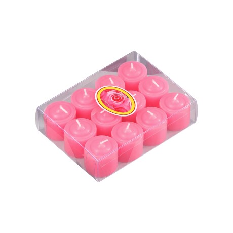 Velas Aromáticas Bloom X12 Pcs Rosa