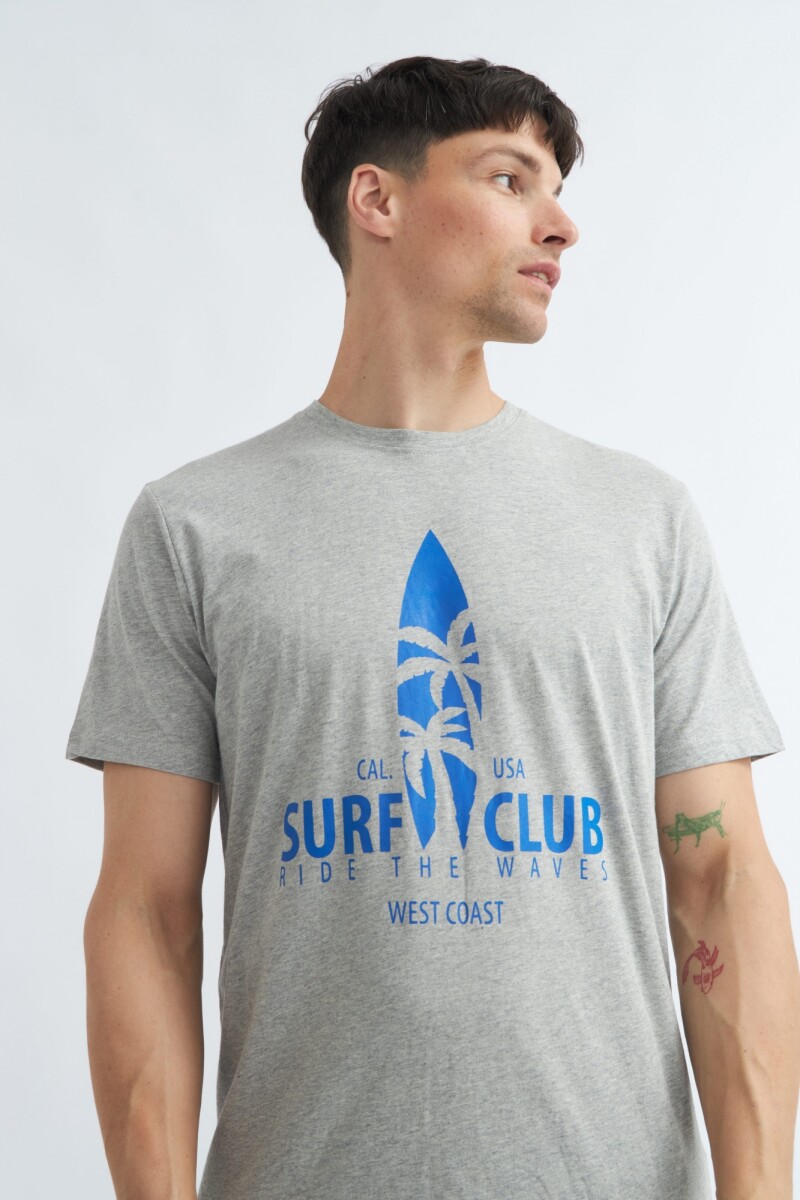 Remera Surf Club GRIS