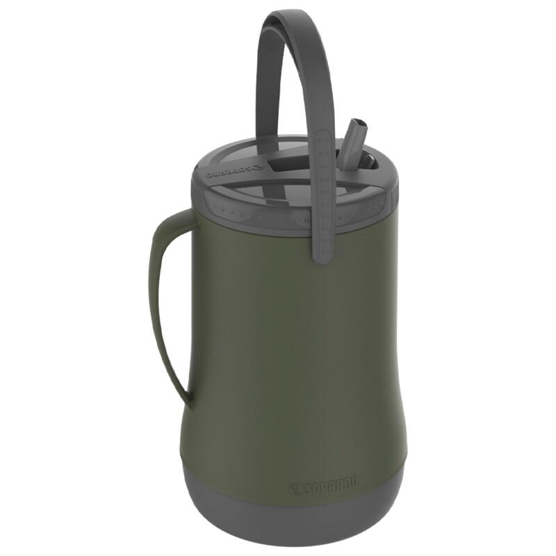 Termo botellón Soprano Grantermo 2,5 litros con pico retráctil Verde