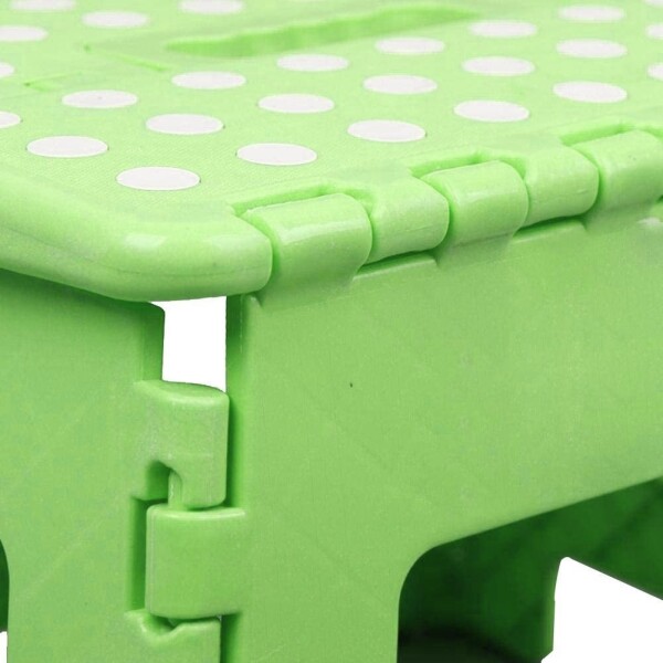Banco Plegable Multiuso Resistente Banquito 32 Cm Alto 90 Kg Color Variante Verde