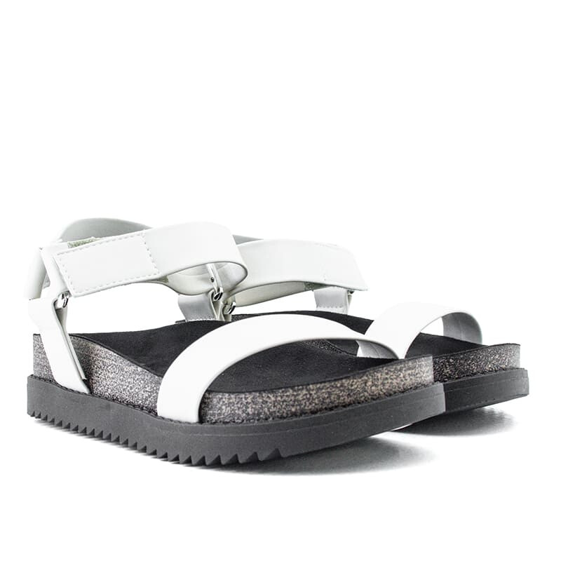 Sandalias Moleca de Mujer - 5500.101-9569 Blanco-negro