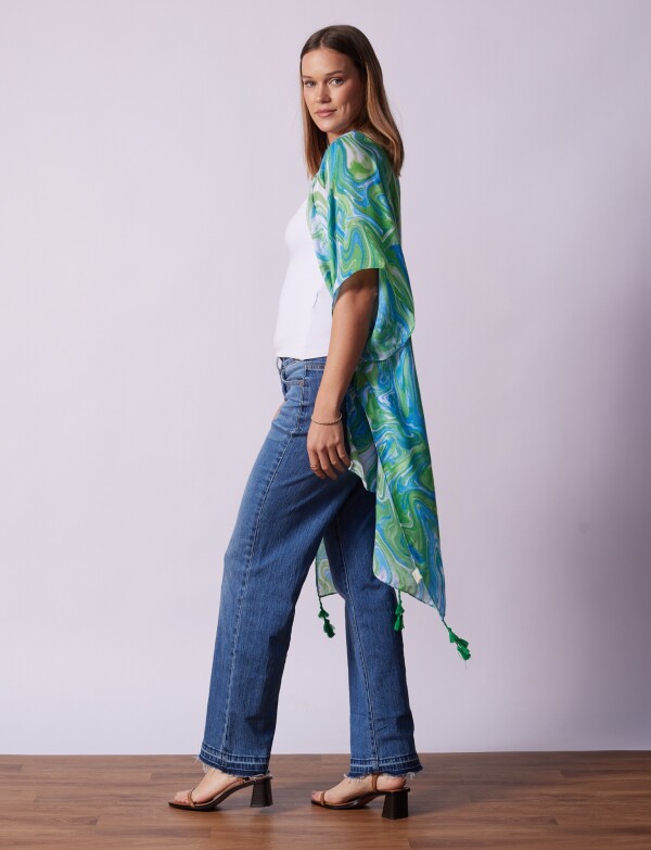 Kimono Printed VERDE/MULTI