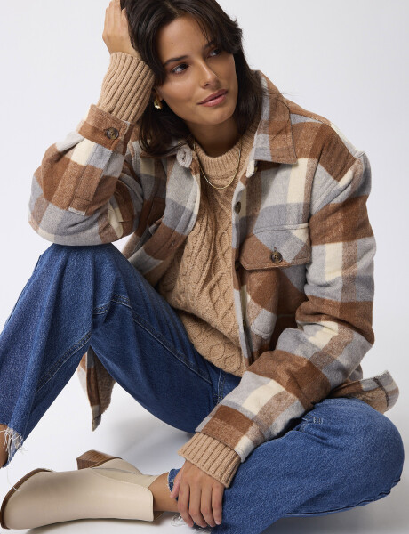 Sobrecamisa cuadros sherpa Sobrecamisa cuadros sherpa