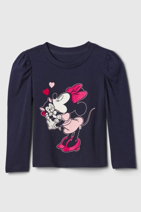 Remera Disney Toddler Niña Navy Uniform