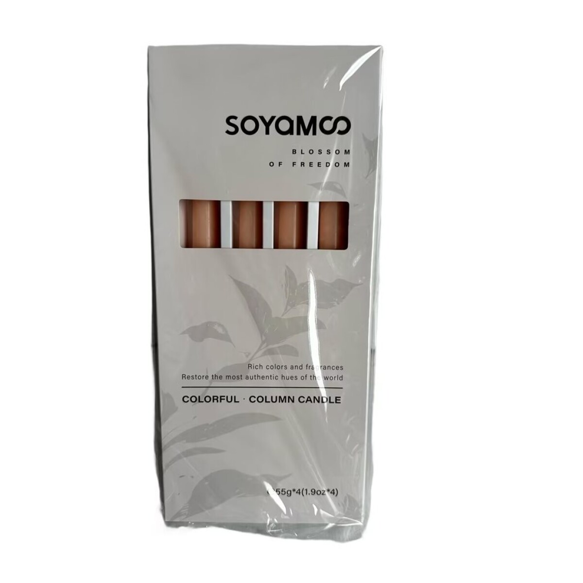 SET 4 VELAS 25C SOYAMOO BRISA DE NARANJA 