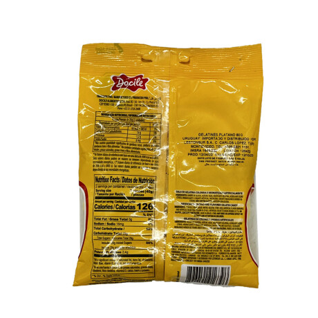 Gomitas DOCILE Gelatinas 70Grs-80Grs GOMITAS DOCILE GELATINAS 80GRS BANANA