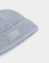 Gorro Clasico Gorro Tejido Con Tag - Gris Claro