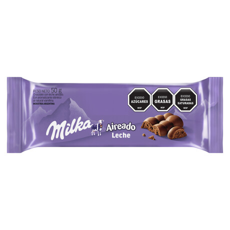Tableta de Chocolate Milka Aireado con Leche 50G 001