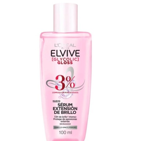 Elvive Glycolic 3% serum extensión de brillo 100 ml Elvive Glycolic 3% serum extensión de brillo 100 ml