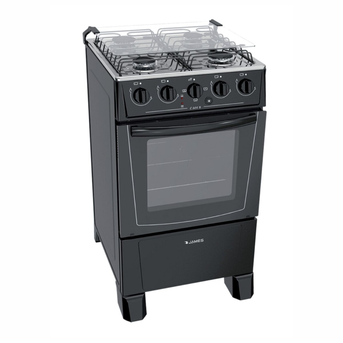 Cocina Combinada James negra C 205 B 
