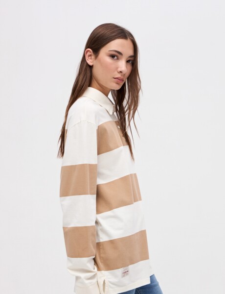 Remera polo New chicago Off white