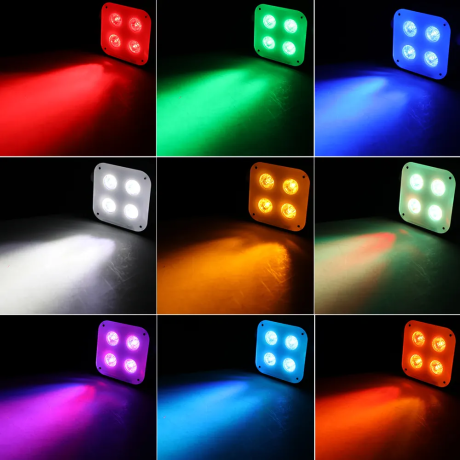 COMBO TACHO LED PL103A A BATERÍA 4X18W RGBWAUV X8 CON ESTUCHE COMBO TACHO LED PL103A A BATERÍA 4X18W RGBWAUV X8 CON ESTUCHE
