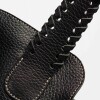 Shopper The Braided En Cuero Vegetal Liso Negro
