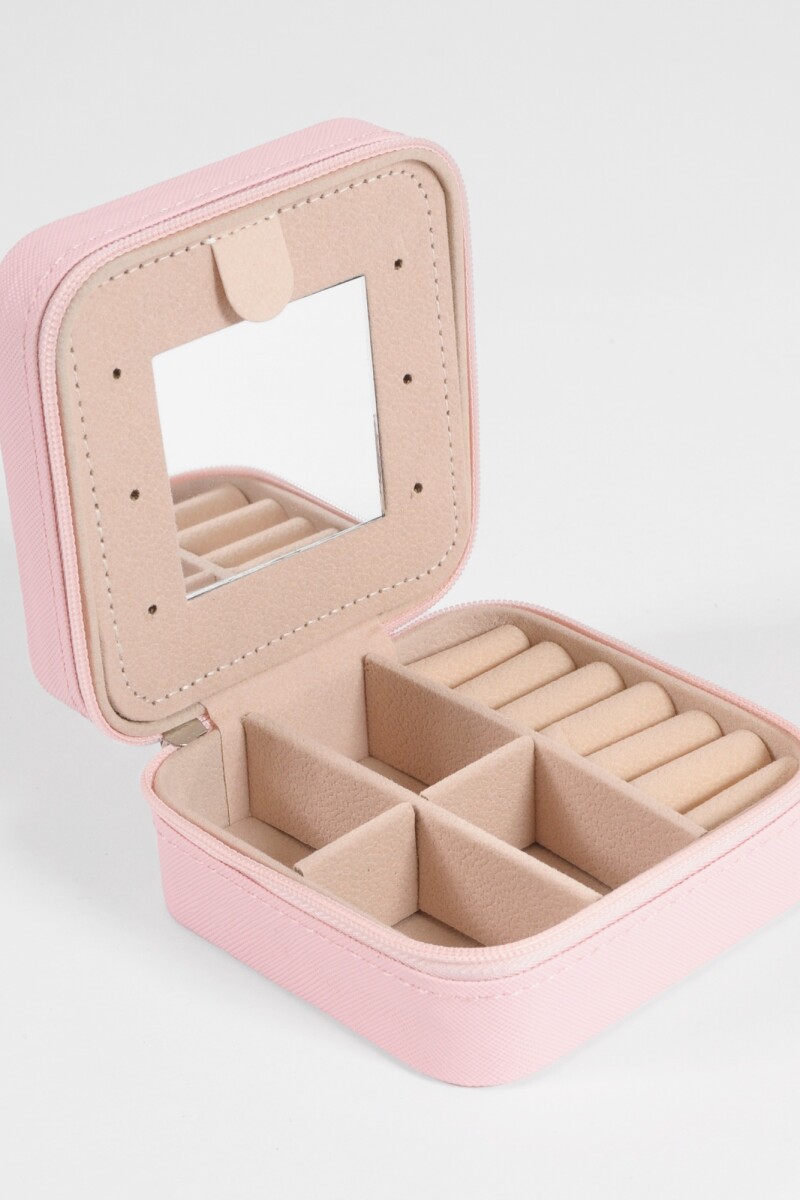 Alhajero organizador cuadrado rosa