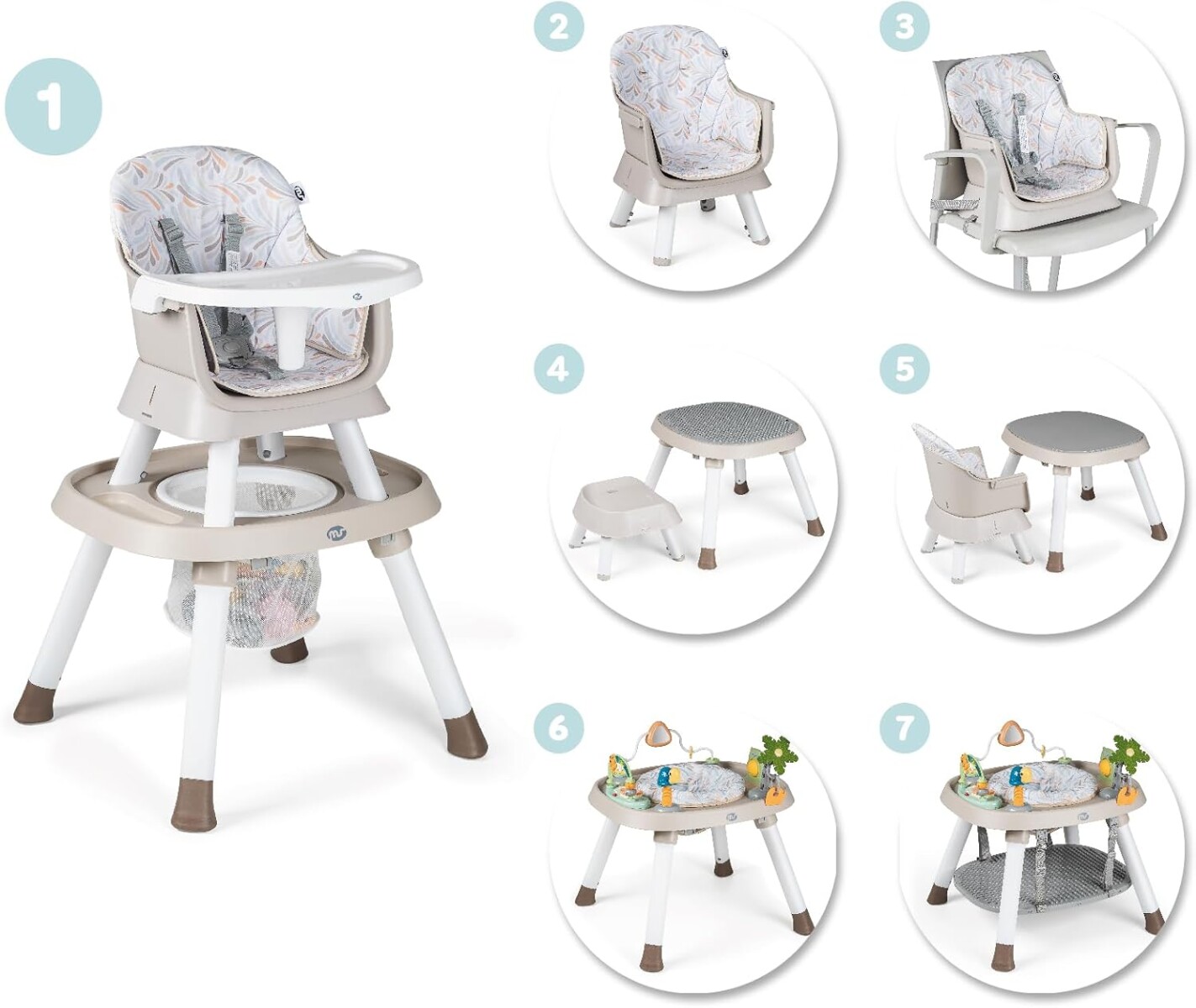 Silla de comer 7 en 1 MS BABY 