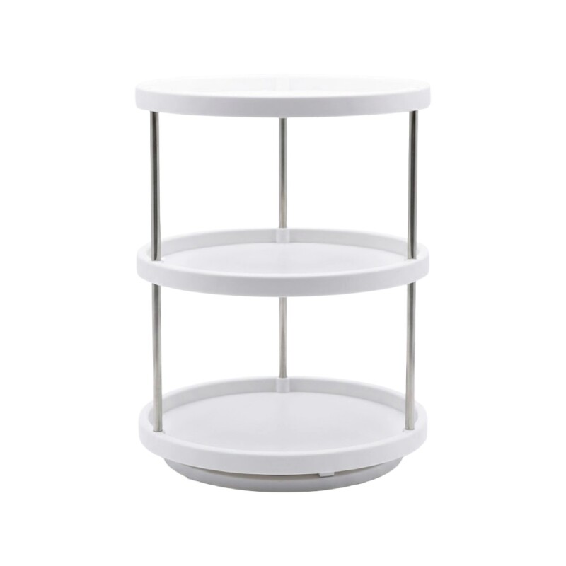ORGANIZADOR BLANCO GIRATORIO 3 NIV 30.3X7.2X30.3CM Unica