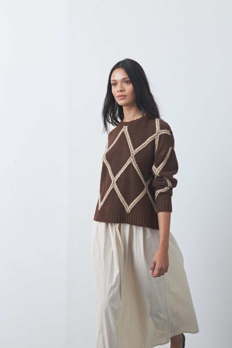 SWEATER LITAS Marrón oscuro