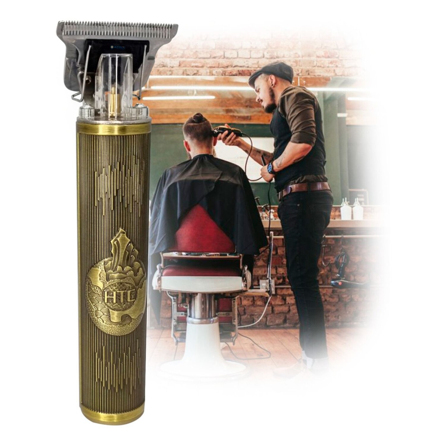 Corta Pelo Barba Htc Diseño Vintage Barberia Calidad — Atrix