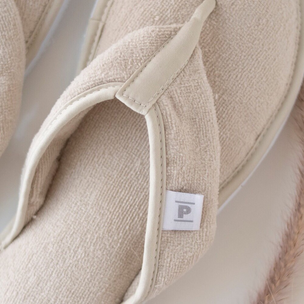 Zapatilla de Cama Velour Beige XG