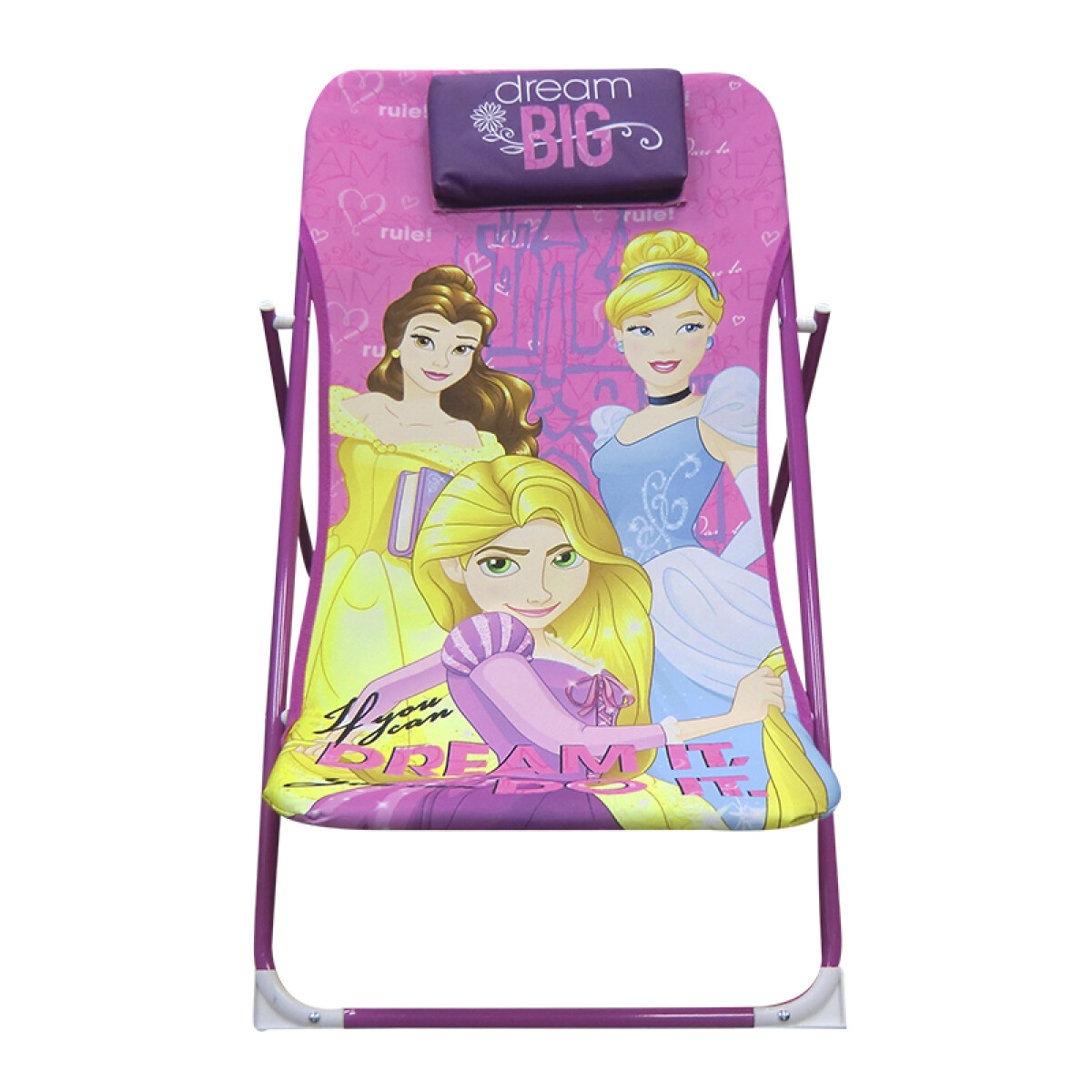 Silla Reposera Princesas Disney 3 Niveles Y Broche Seguridad 