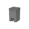 Papelera con pedal 12L Gris