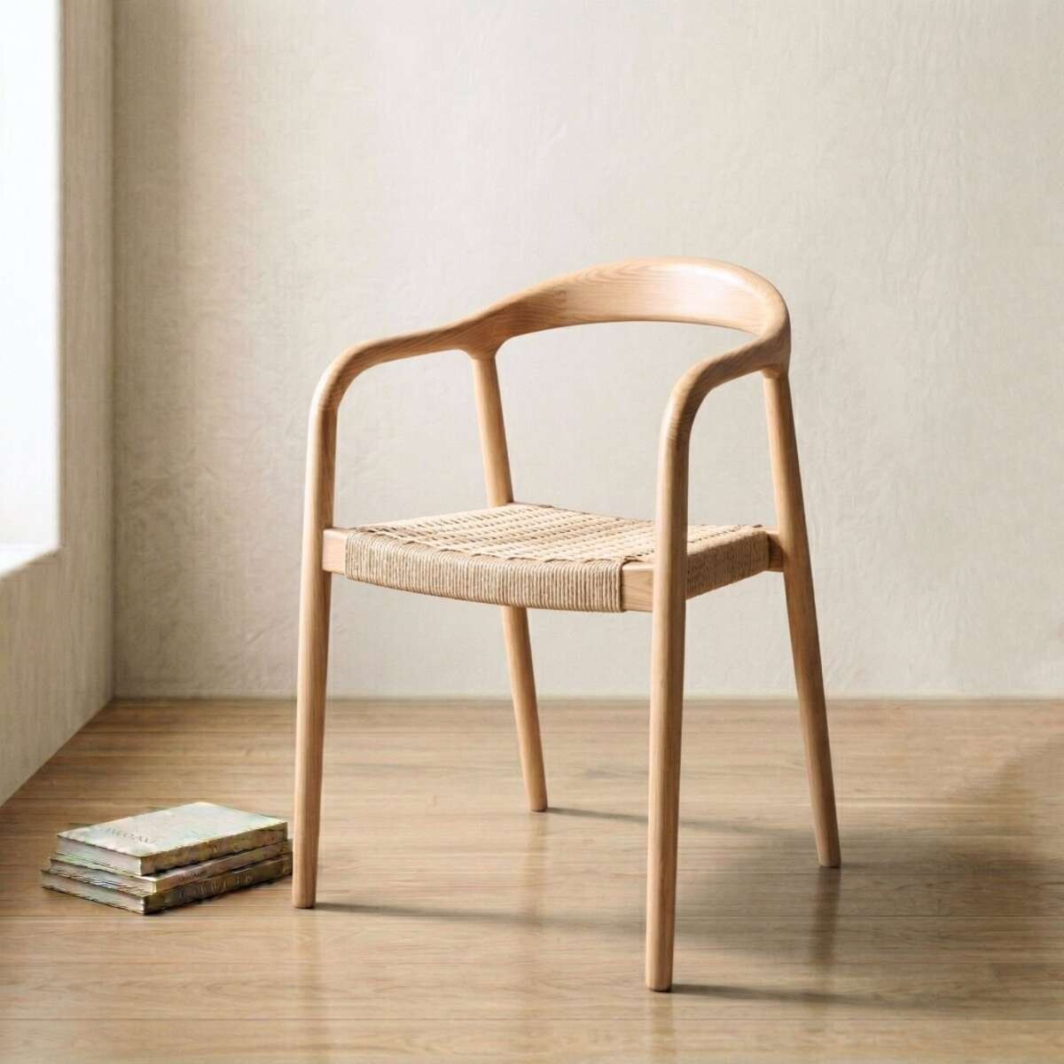 Silla de Comedor Madera Natural Beige Bali - Origen 