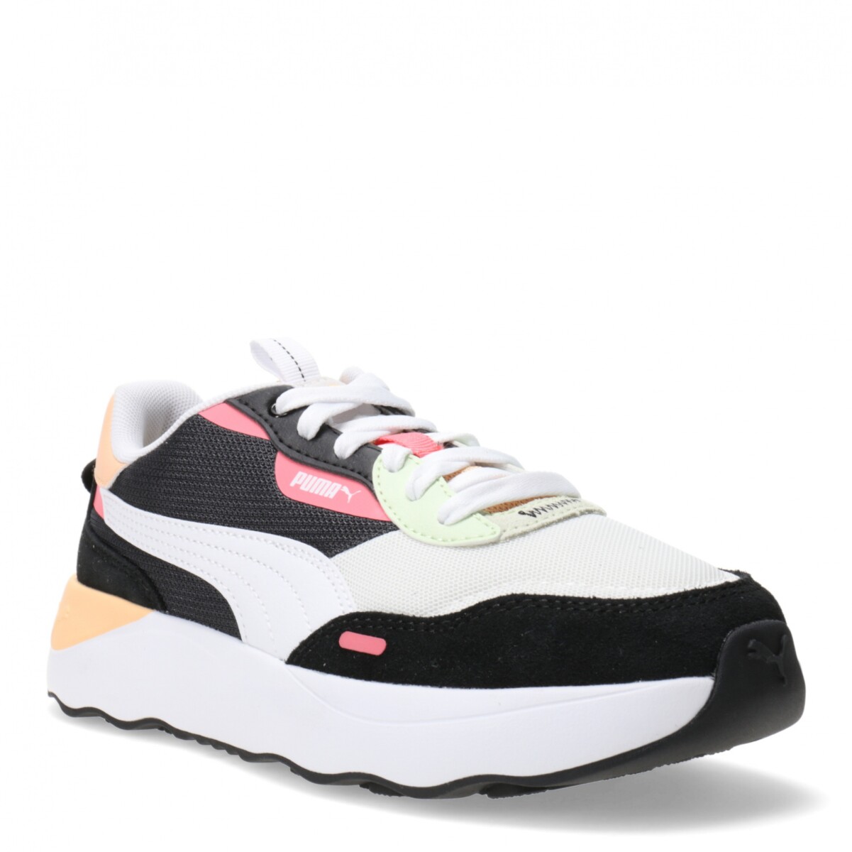 Championes de Mujer Puma Runtamed Platform Puma - Blanco - Negro - Anaranjado 