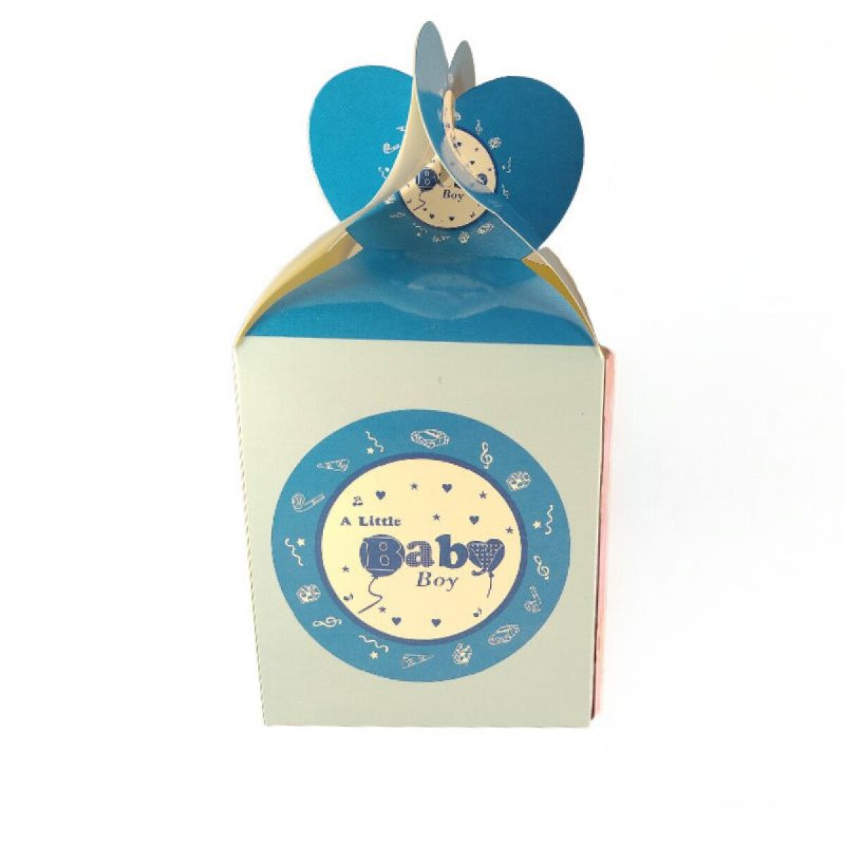 Cajita Diseño Baby Shower x10 Und - Celeste 