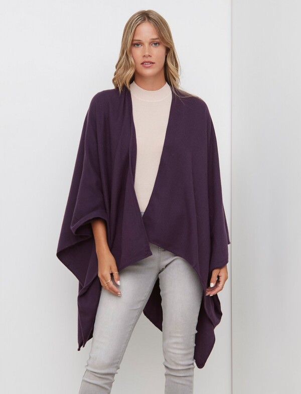 Ruana Solid VIOLETA